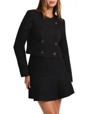[Marcs] Dance Tonight Tweed Jacket in Black