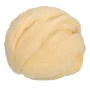 Needle Felting Wool, 3.5 Oz Nature Fibre Wool Yarn Roving (Light Apricot)