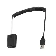 1pc NP-FW50 Dummy Battery Adapter USB Cable for Sony A7M2 A7R2 A6500 A6400