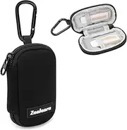 USB Flash Drive Case with Labels, 2 Slots USB Organizer, USBs Stick Holder,USBs Storage Case,USB Organizer,Thumb Drive Pouch,Compatible with Samsung/Sandisk/Jump Drive,etc, Black