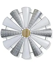 StyleCraft Blaire Windmill Galvanized & Enamel Windmill