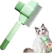 Pet Hair Removal Comb, Flea Comb for Dogs, Pet Spray Hairs Removal Cat Combs With Release Button, 2025 New Pets Grooming Brush For Shedding Long Short Haired Cat And Dog