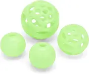 Chew King Ball, 4 Piece Glowing Fetch Ball, Dog Ball Toys, Fits Ball Launcher