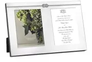 Vera Wang Silver Picture Frame Double Infinity Wedgewood W/Box $165