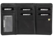 Morrissey RFID Womens Leather Wallet Coin Clutch Purse Organiser - Black