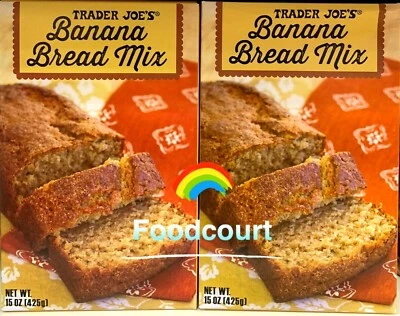 2 Packs Trader Joe's Banana Bread Mix 15 oz Each Pack