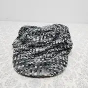Women's Icing Black Gray Floral Accent Hat
