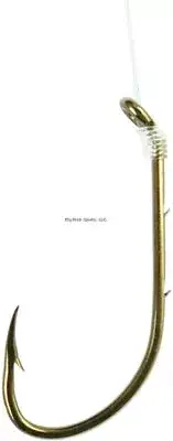 Eagle Claw Lazer Sharp Super Snelled Hook #2 6" Down Eye Bronze 6/Pk L739H-2