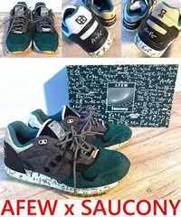 在飛比找Yahoo!奇摩拍賣優惠-BLACK極新AFEW x SAUCONY愛因斯坦Shado