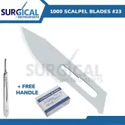 1000 Scalpel Blades #23 Surgical Dental Medical Instrument Free #4 BP Handle