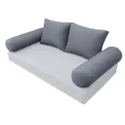 |COVER ONLY| STYLE 1 Queen Bolster Pillow Daybed Porch Swing Knife Edge AD001