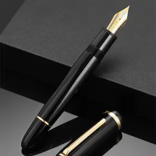 金豪 X159 金夾鋼筆壓克力 亮桿 精細筆尖 附吸墨器 大氣高雅 可以刻字 八號大筆尖