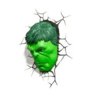 Hulk Face 3D Deco Light Hulk Head Wall Night LED Lamp for Kids Avengers
