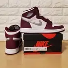 Nike Air Jordan 1 Retro High OG GS Size 6.5Y / Womens Size 8 Bordeaux 575441-611