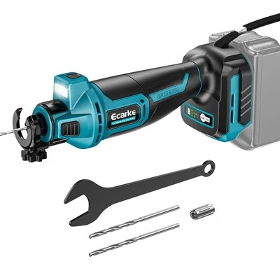 Cordless Drywall Cut-Out Tool for Makita 18V Battery: 3 Variable Speed Brushl...