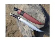 Custom Handmade Carbon Steel Blade Survival Machete| Hunting Machete| Camping