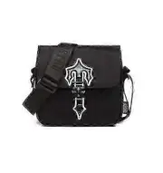 2023 Unisex Postman Bag Fashion Messenger Bag Oxford Cloth Hip Hop Bag f54 black no reflective
