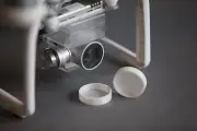 2 WHITE Flexible 3D Printed Camera Lens Caps for ALL the DJI Phantom 3's