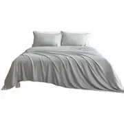 Ultra Soft Bamboo Sheet Sets Fitted Flat Pillowcase Single King Single Double Queen King Sage Green
