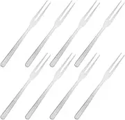 KICHOUSE Stainless Steel Forks for Appetizers 8 Small Dessert Forks for Parties