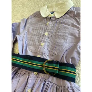 RL紫色腰帶洋裝3T Polo Ralph Lauren