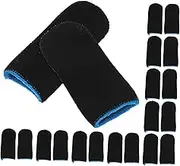 Angoily Gaming Finger Sleeves Touch Screen Fingertips Covers Sweat Resistant Game Accessories for Mobile Gaming Slip Breathable Protection