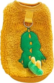 Soft Plush Dog Jumper, Dog Jumper Plush | Pullover Warm Soft Jumper with Harness Ring - Sleeveless Pet Clothing for Cold Weather, Cosy Vest for Small Dogs and Cats