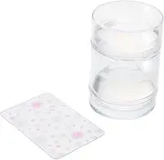 HAPINARY Set Nail Stamp Accessory Kit Lollipop Wrapping Paper Wrapping Paper Aluminum Wrapping Paper False Eyelash Applicator Nail Template Household Scraper Transparent Plastic