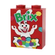 Brix Cereal - Custom Printed 1x2x2 Brick on LEGO part