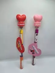 Lip Smacker Heart Toppers Lip Makeup Red Pink Bundle
