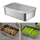 Dust-proof Tray Rolled Edge Design Plate Fridge Storage Containers for Meal Prep