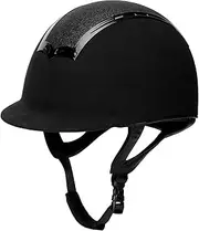 TuffRider Show Time Plus Helmet |Protective Head Gear for Equestrian Riders - SEI Certified, Tough and Durable - Black