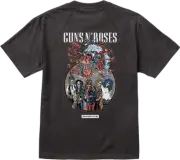 Primitive Gn'R Robo Raglan 3/4 Sleeve MEDIUM Black