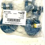 LOT OF 3 NATIONAL N177-238 CLEVIS GRAD HOOK 3/8" BLUE FINISH