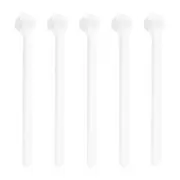 100Pcs 250 Milligram Teaspoon Micro Scoops Mini Measuring Spoons, White