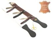 Professional Barber Leather Strop Straight Razor Sharpening Shaving Hair Cutting