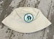 NWOT HANNA ANDERSSON Peanuts Snoopy Take Care Earth Patch Canvas Sunhat Beige M
