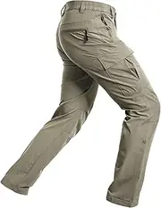 [Wespornow] Men's-Hiking-Pants Lightweight Water Resistant Quick Dry Outdoor Pants for Fishing Travel Camping