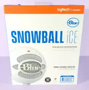 Logitech Blue Snowball iCE Plug And Play USB Microphone Content Creator Gaming
