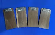 4-Walnut Check Presenters Or Menu Board 4” X 8”