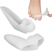 Toe Separators for Overlapping Toes, Silicone Big Toe Separator Straightener Spacer, Orthotic Toe Separators Brace Guard, Toe Separators for Overlapping Toes, Crooked Toe and Hallux Valgus