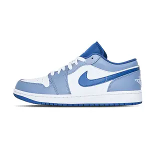 Nike Air Jordan 1 Low 男 迷霧藍 喬丹 AJ1 低筒 經典 運動 休閒鞋 553558-414