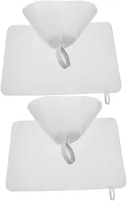 DEARMAMY 2 Pack Sauna Cap Set Felt Mat Wool Bath Sauna Hat Insulation Floor Mat for Home/hotel/bath