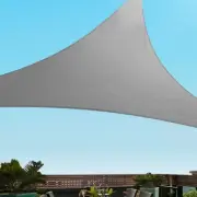 Instahut Shade Sail Triangle 3 X 4.3M Sunshade Cloth Shadecloth Sun Block Out...
