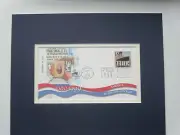 The Sinking of the Titanic & First day Cover of its own stamp