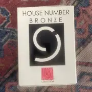 Number "9" Frank Lloyd Wright BRONZE House Number