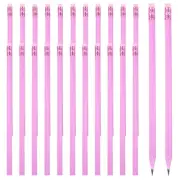 Round Pencils, 24 Pcs Triangle HB Graphite Pencil Wooden Pencils, Red