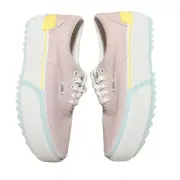 Vans Women's Pastel Pink Yellow Era Stacked Platform Sneaker Shoes Size 8 NWT
