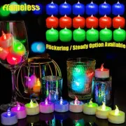 6/12/18/24pcs Flameless LED Tealight Tea Candles Wedding Light Romantic Candles