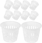 TOGEVAL 10pcs Hydroponic Net Pots Durable Slotted Planting Baskets for Indoor Gardening for Orchids Vegetables Robust Mesh Design for Hydroponics Systems